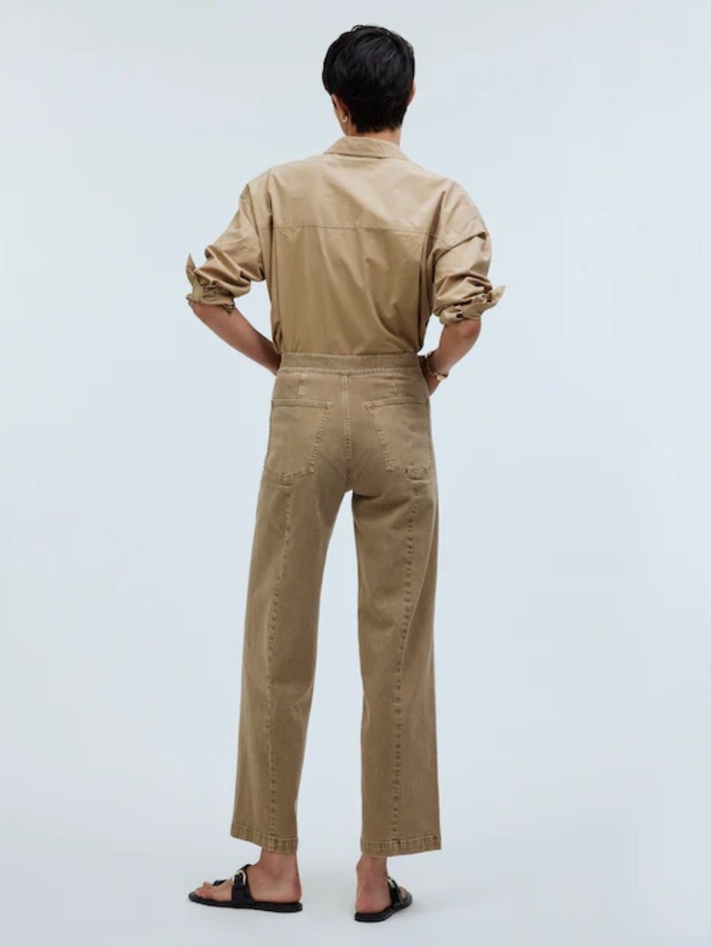 Madewell The Petite Emmett Wide-Leg Crop Pant: Welt Pocket Edition women’s 26P - Picture 9 of 9